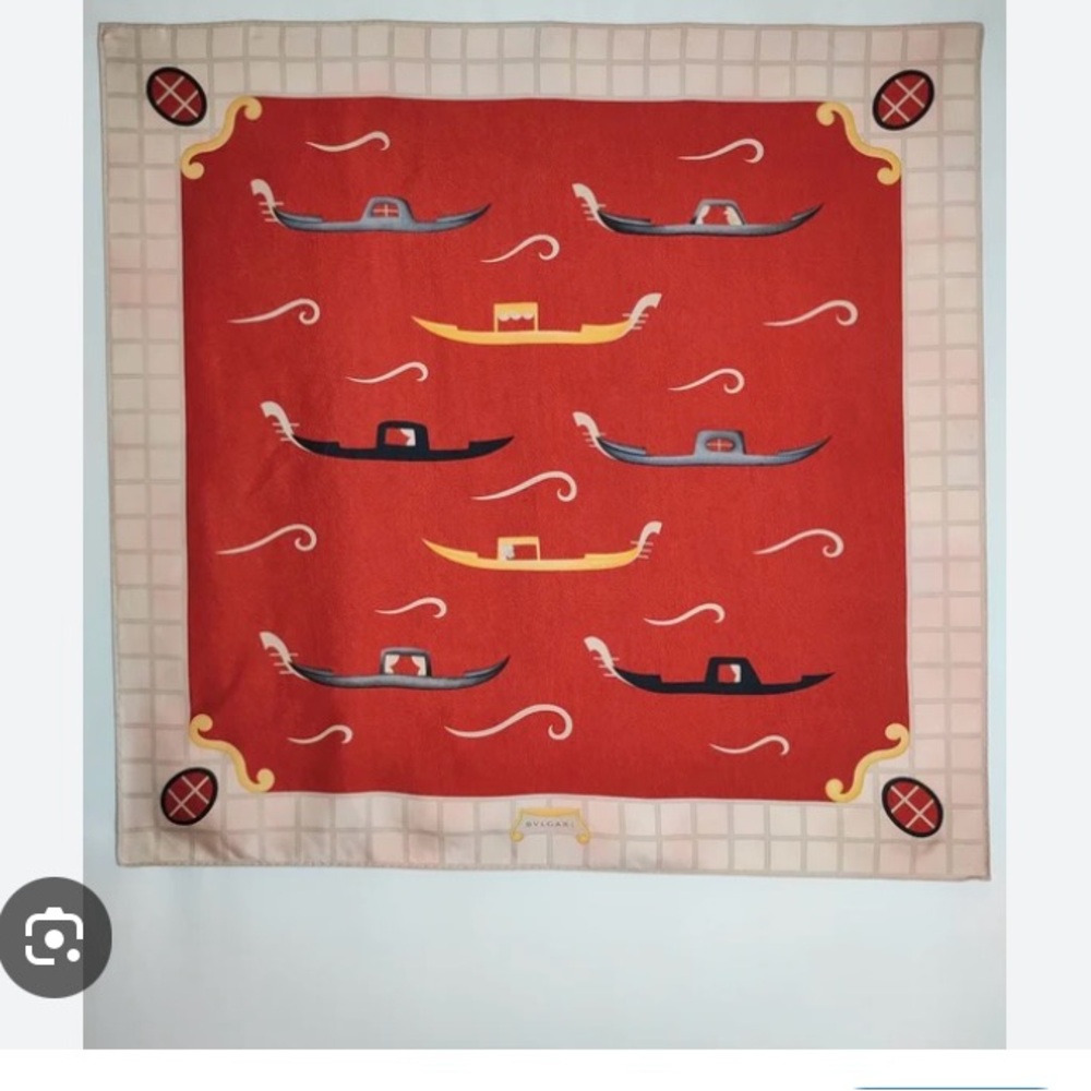Bvlgari silk scarf